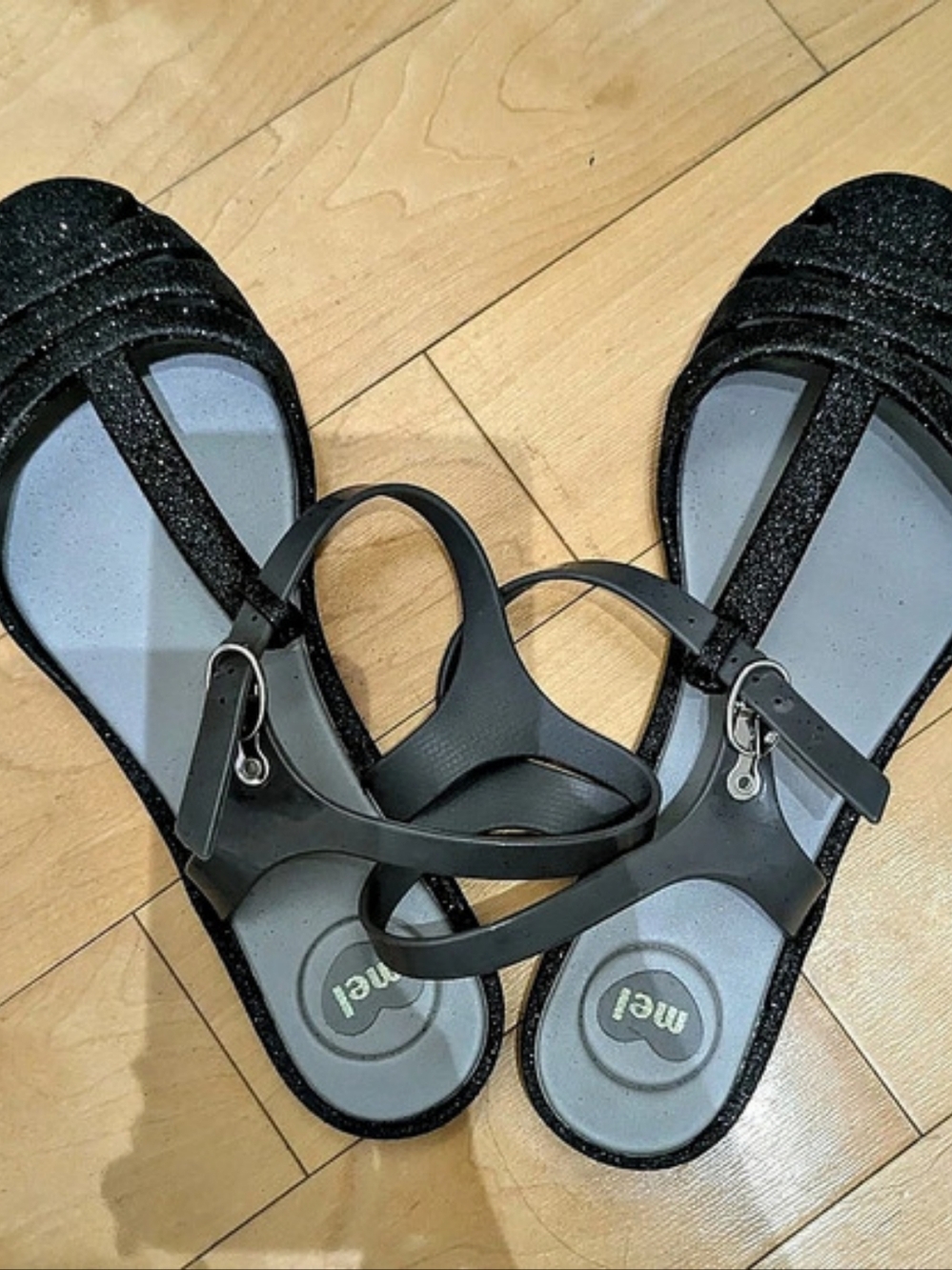 Mel Dreamed by Melissa Marshmellow Glitter Jelly Shoes